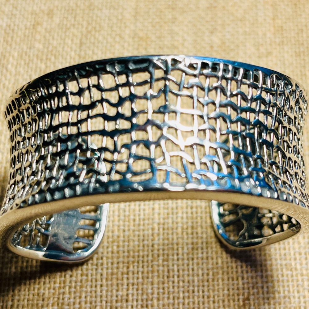 Silpada Sterling Silver Woven Cuff Bracelet - Picture 12 of 15